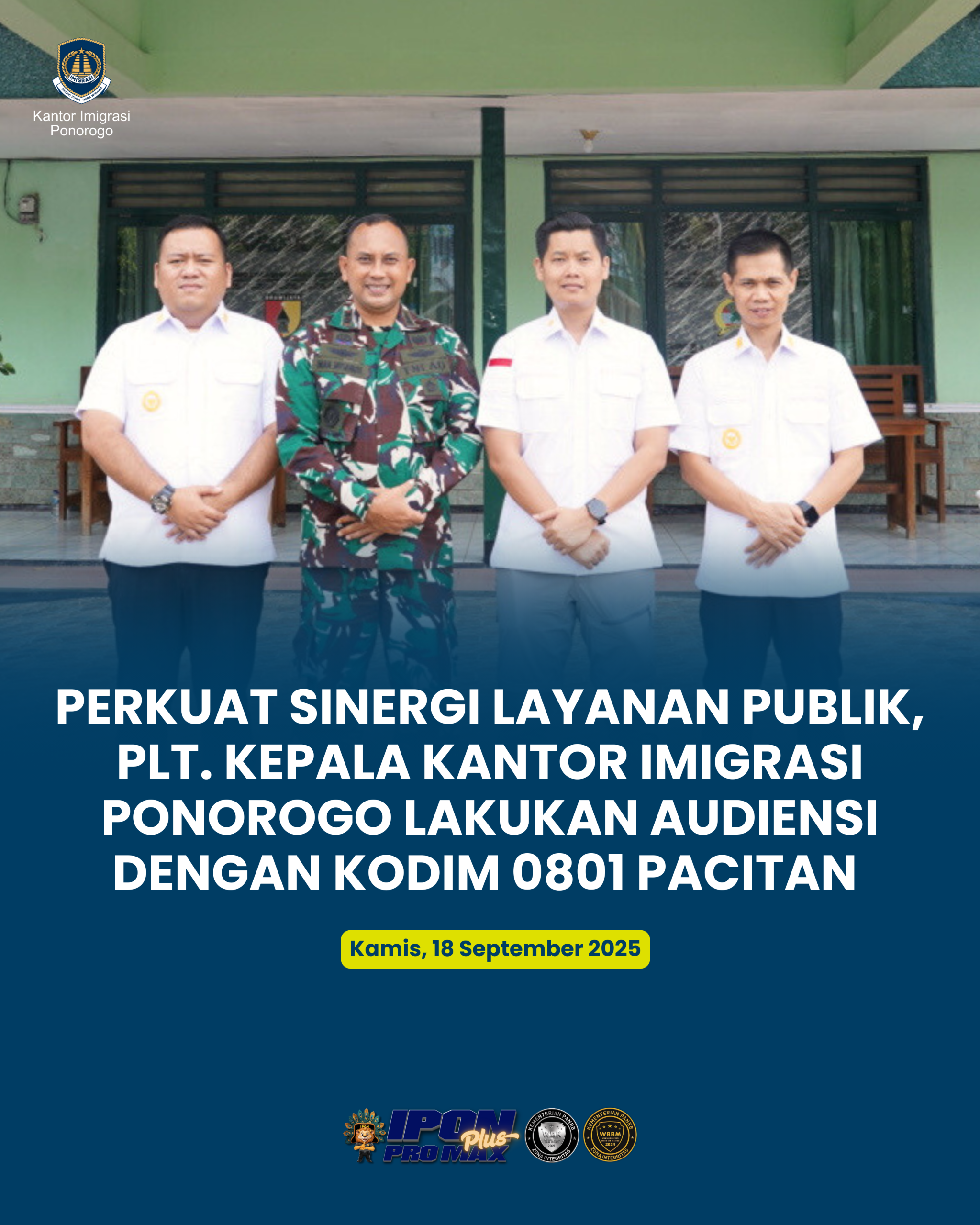 Kunjungan ke Kodim Pacitan A