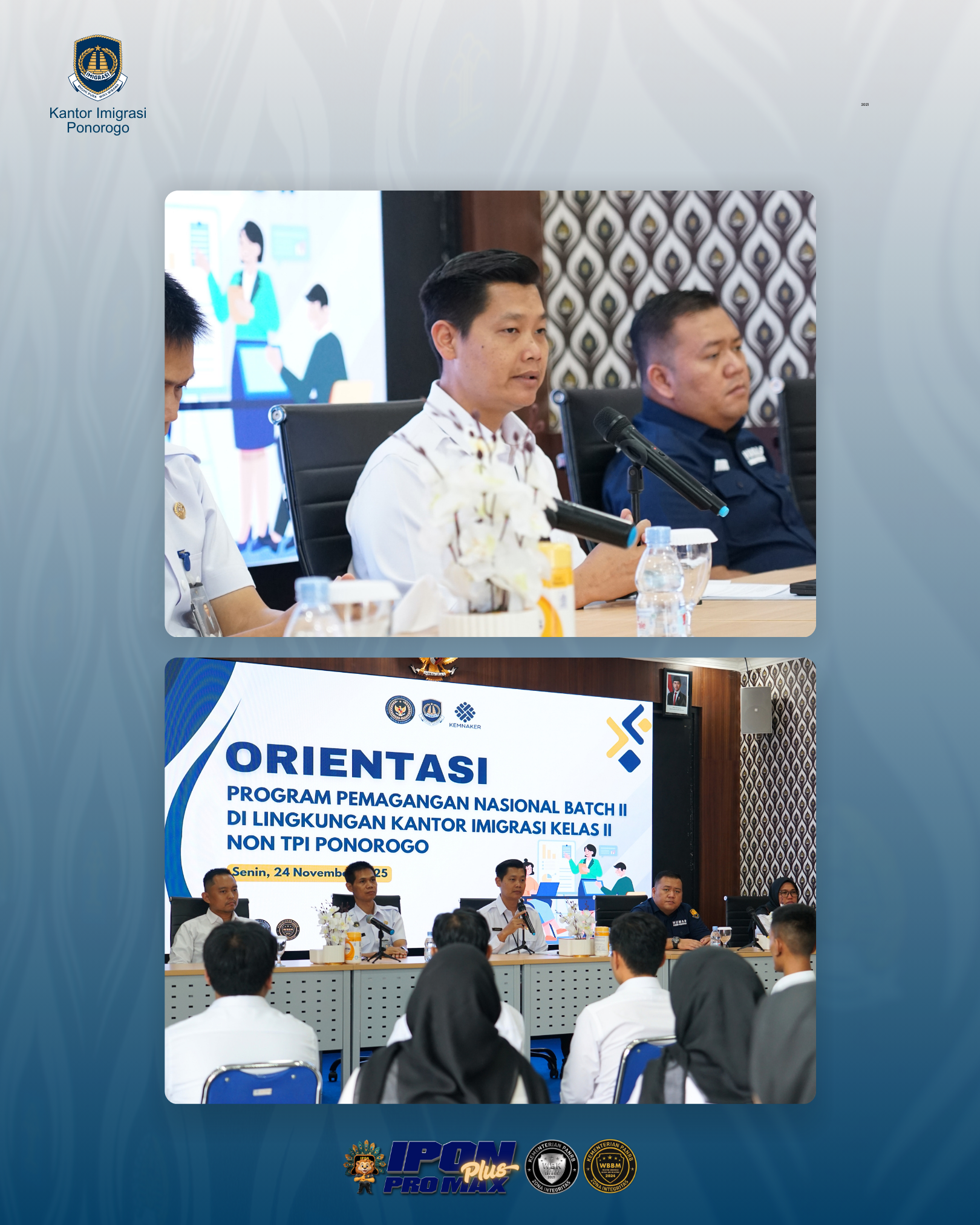 Sambutan Magang Kemnaker B