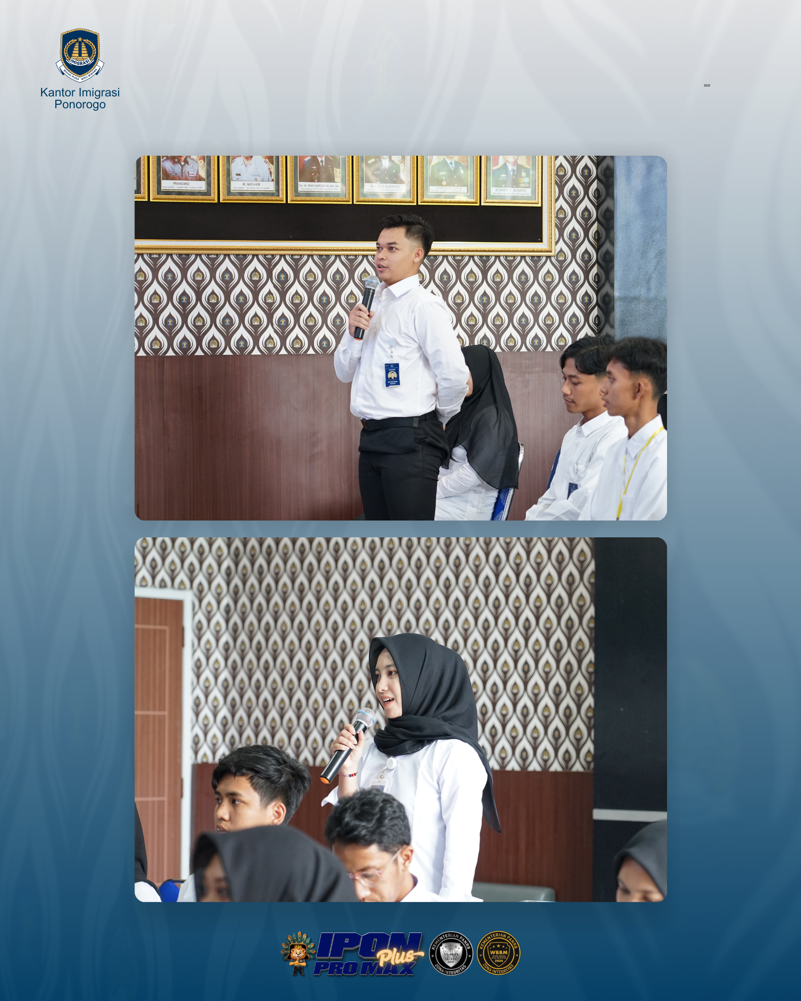 Sambutan Magang Kemnaker D