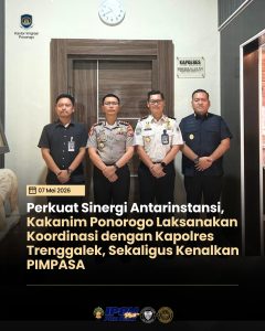 Perkuat Sinergi Antarinstansi, Kakanim Ponorogo Laksanakan Koordinasi dengan Kapolres Trenggalek